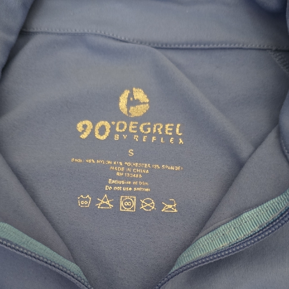 90 Degree By Reflex Periwinkle Blue Full-Zip Jacket Small - Picture 2 of 5